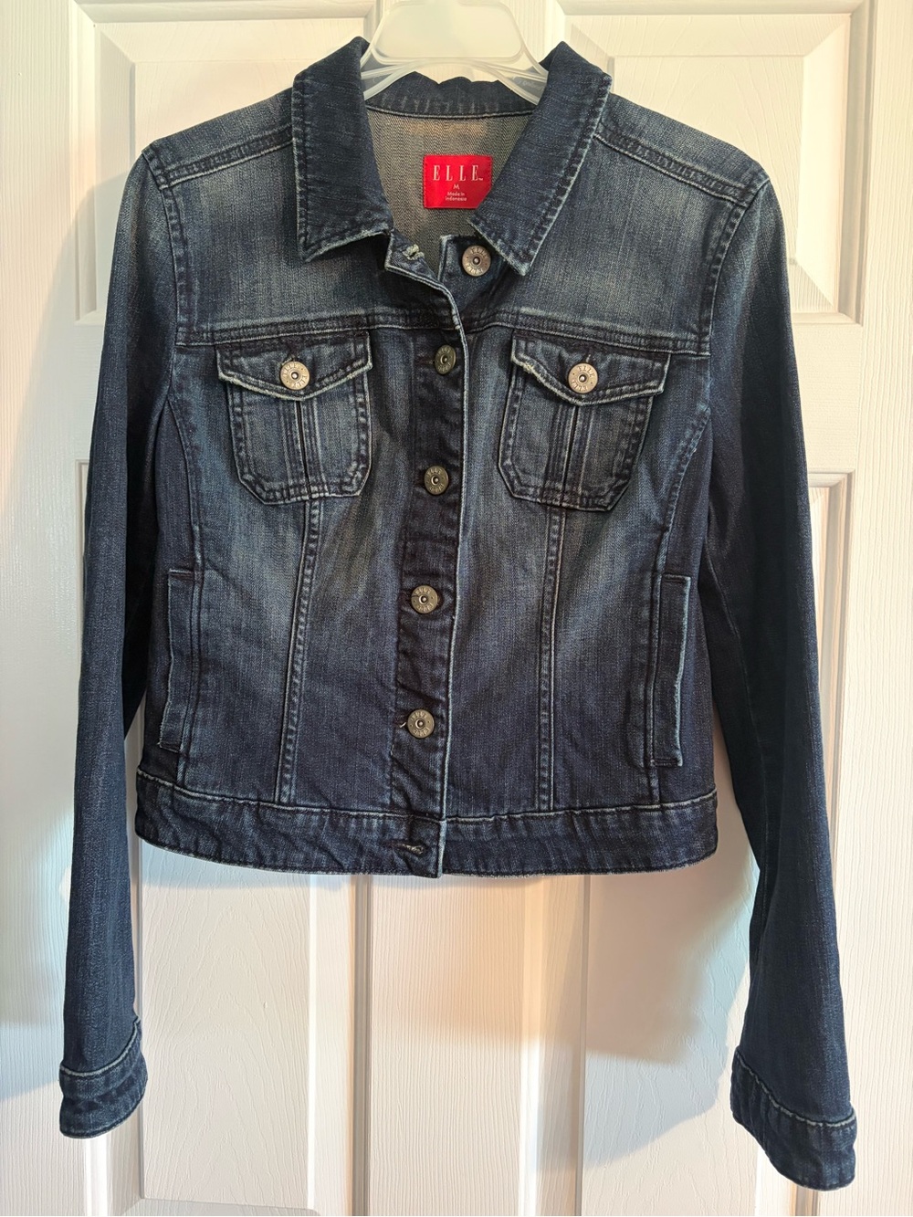 ELLE Women's Dark Indigo Denim Jacket